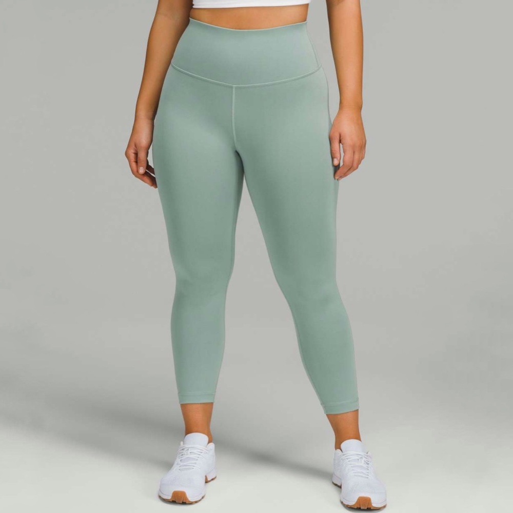 Lululemon | Wunder Train Contour Fit High-Rise Crop 23" Misty Glade Size 2